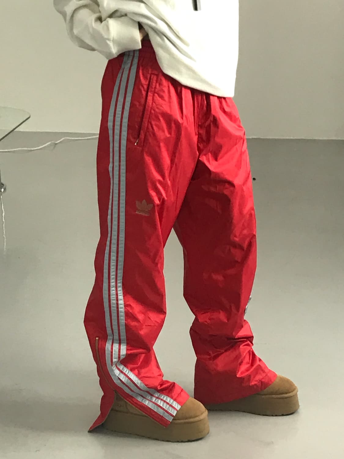 90s 아디다스 × 데상트 일본제 트랙 팬츠 상품이미지1