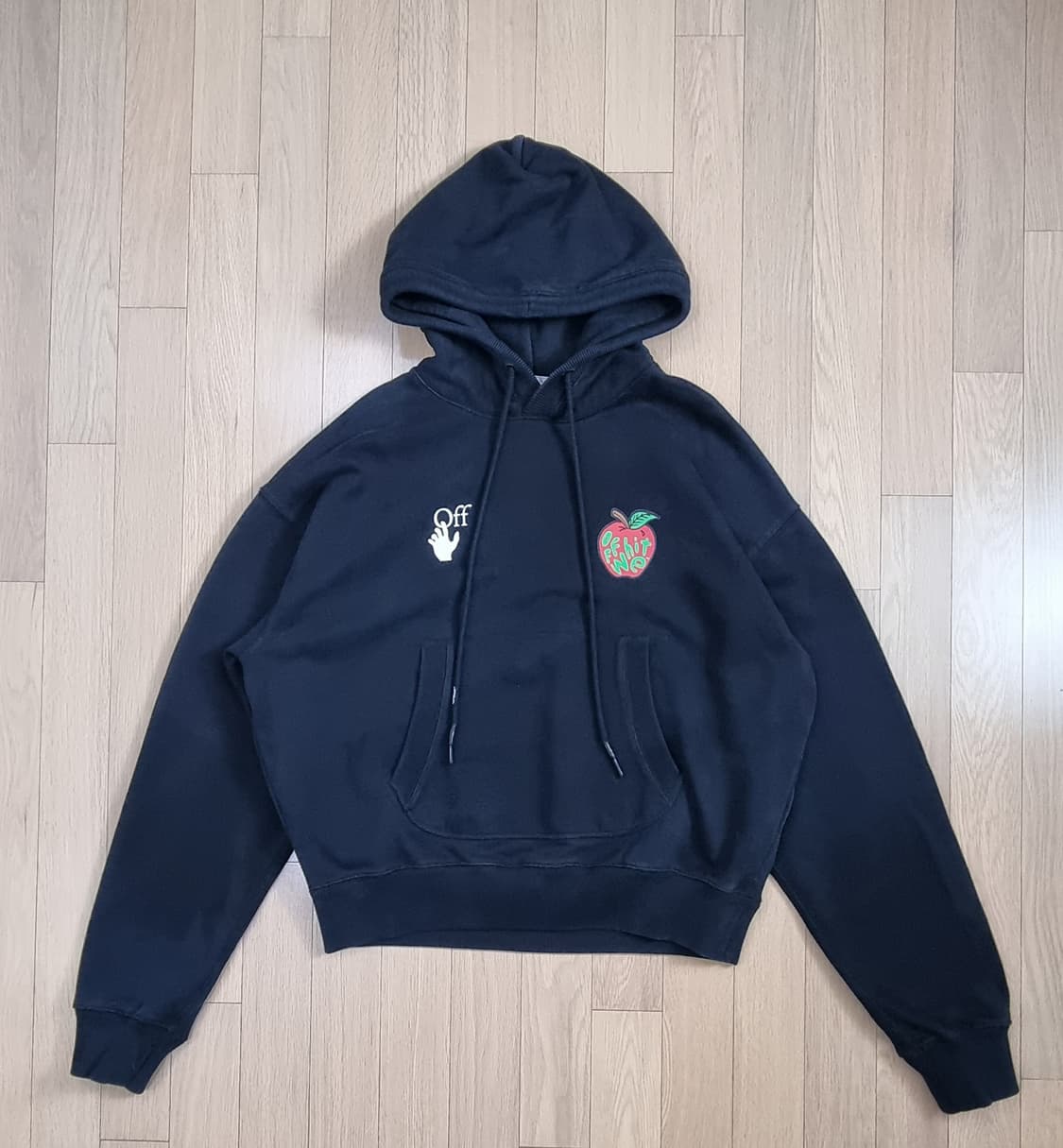 오프화이트 애플 플랫락 후드 M _ 공용 상품이미지5