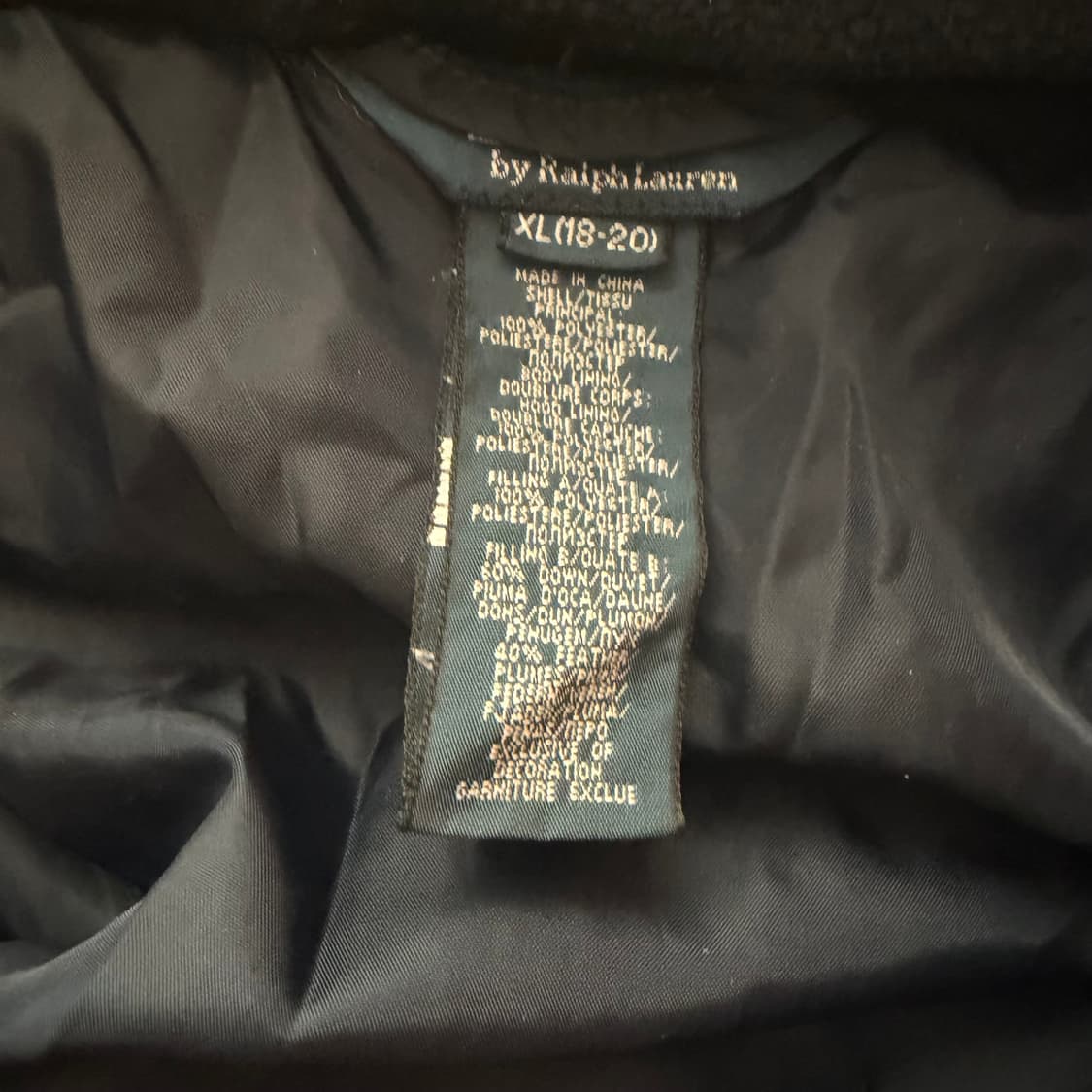 폴로 랄프로렌 레드 빅포니 네이비 패딩 상품이미지3