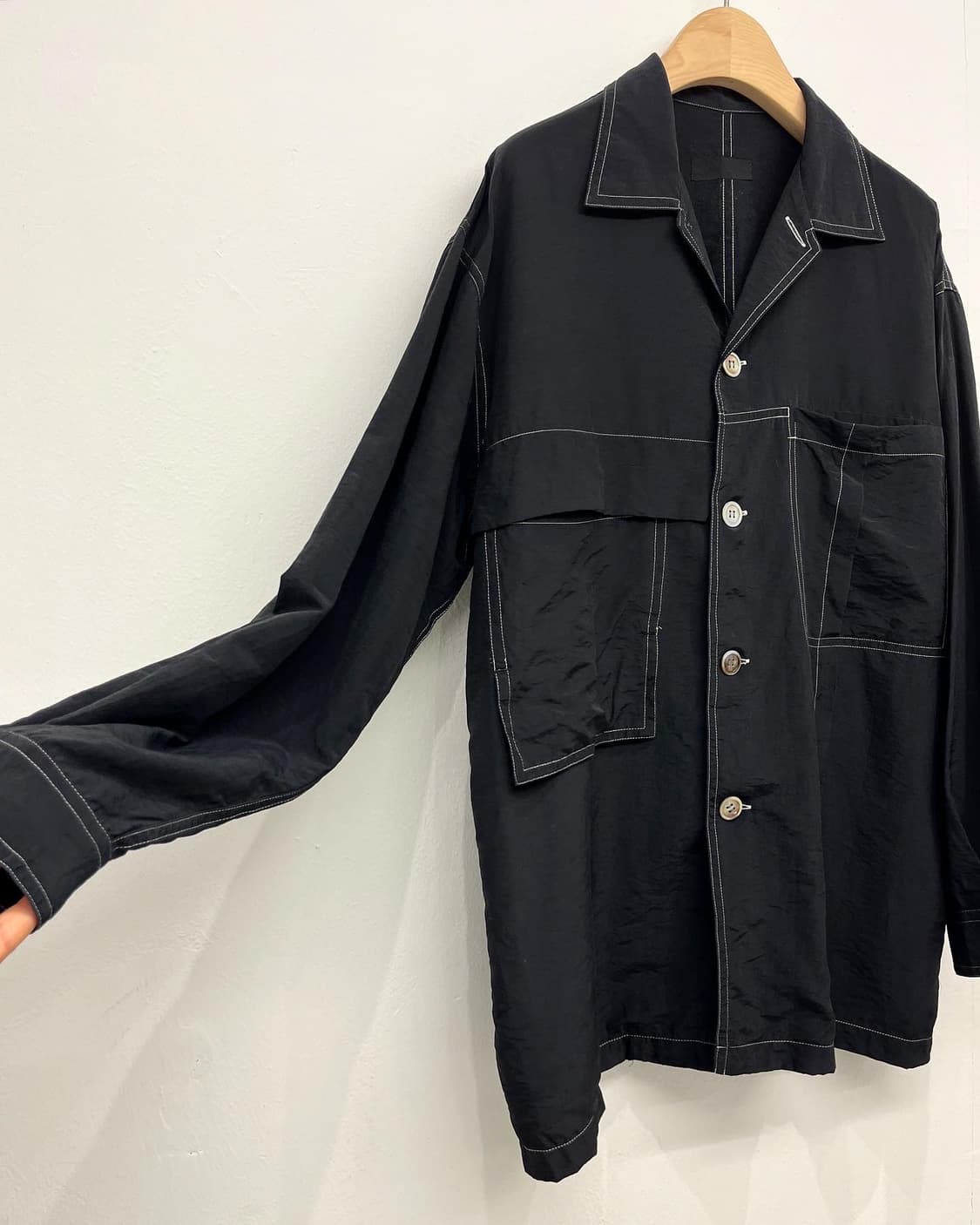 pour deux 블랙 셔츠 상품이미지3