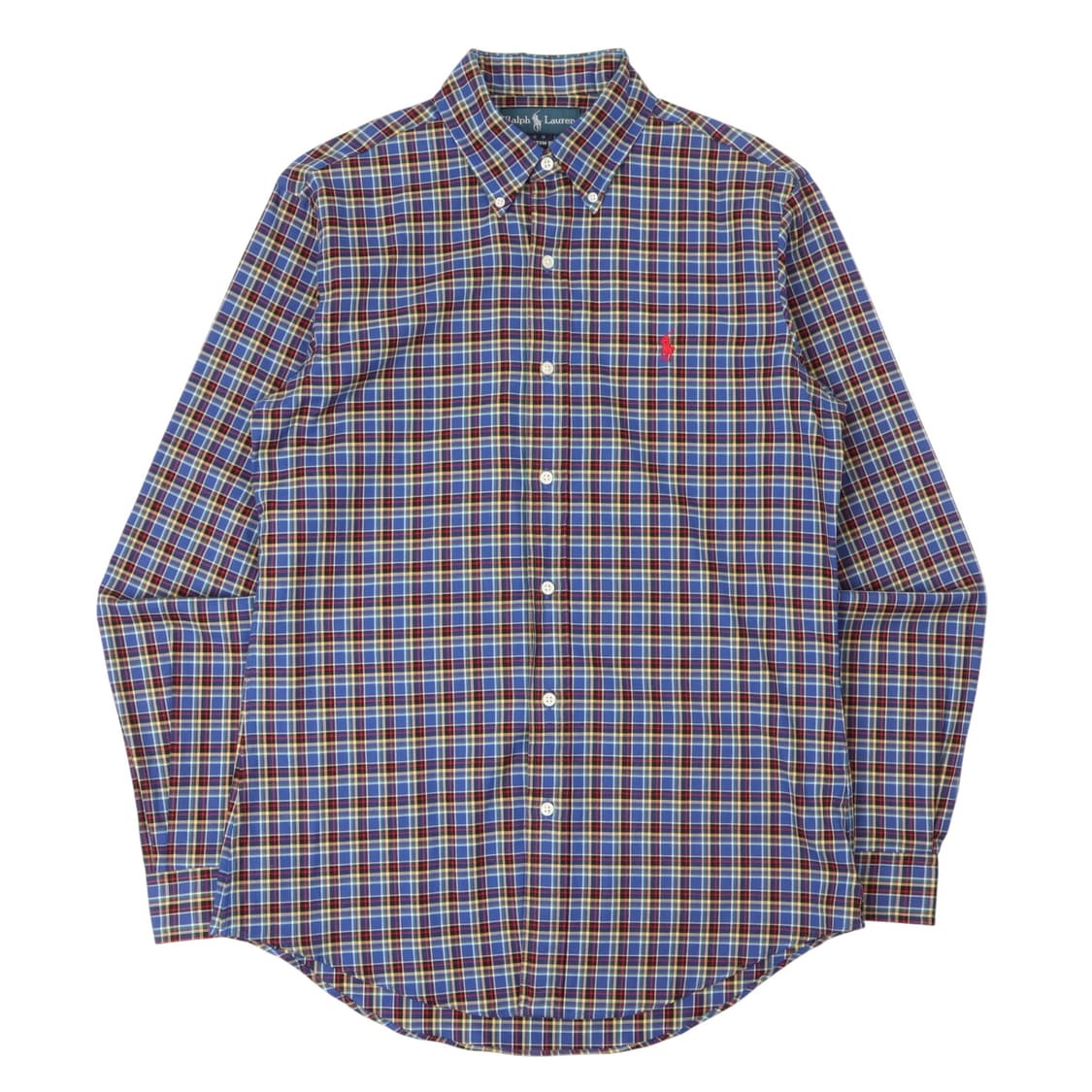 폴로 랄프로렌 블루 멀티 체크 커스텀핏 셔츠 상품이미지1