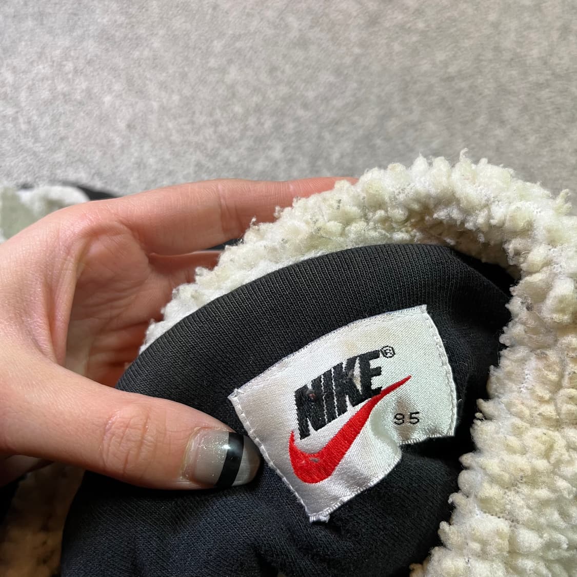 나이키 90s 올드스쿨 빅로고 쉐르파 베스트 상품이미지4