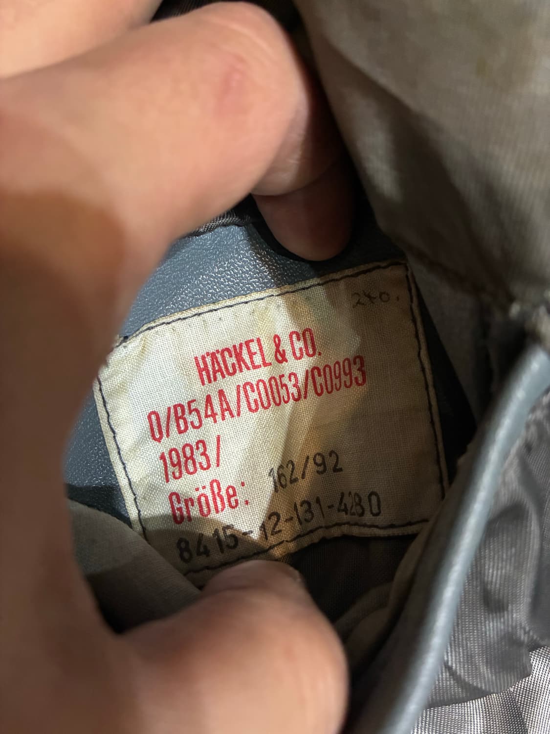 80s 독일군 서브마린 숏 레더 자켓 상품이미지10