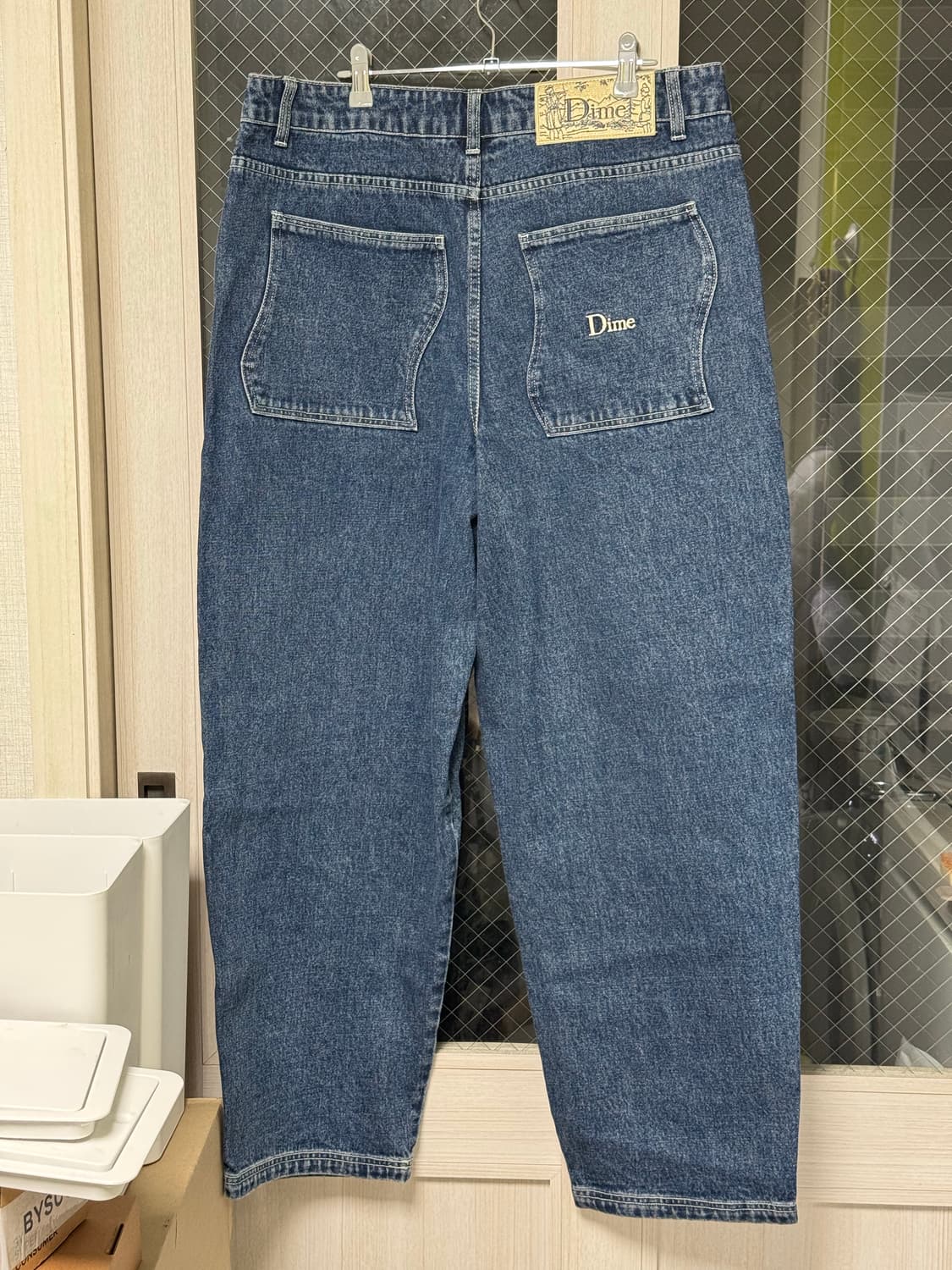 [L] 다임 클래식 배기 데님 워시드 상품이미지3