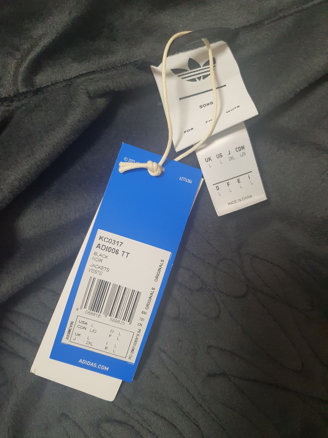 아디다스 X 송 포 더 뮤트 트랙져지 블랙 us L사이즈 상품이미지9