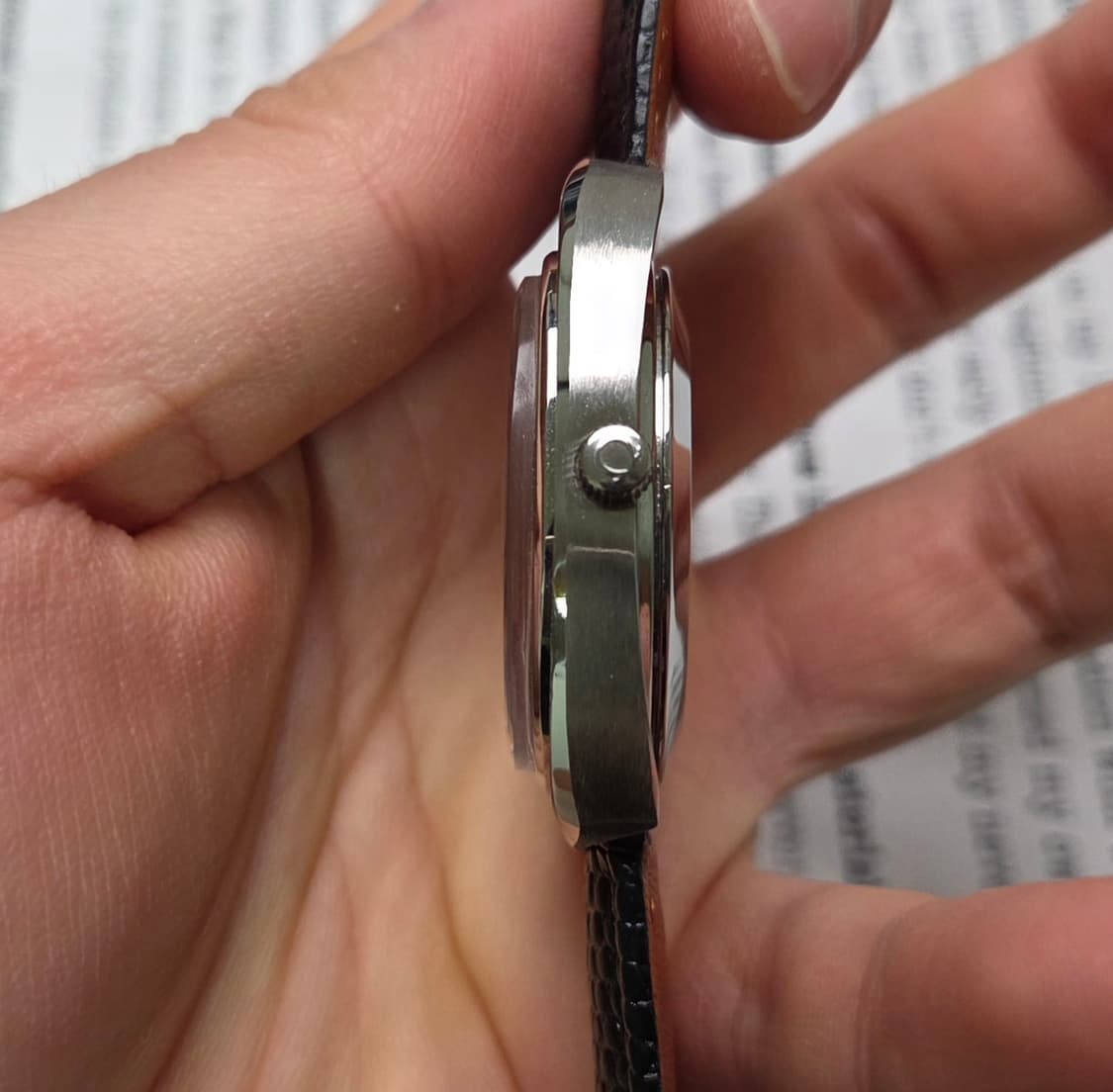 빈티지 오메가 씨마스터 테레비 데이데이트 순정 실버판 (일자형 러그 ve 상품이미지5