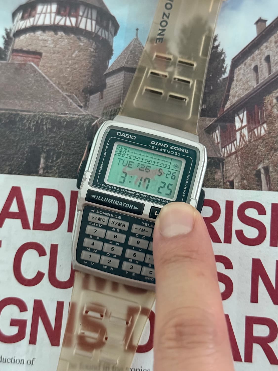 Casio 카시오 DBC-63 다이노 스켈레톤 한정판 Date Bank 상품이미지2