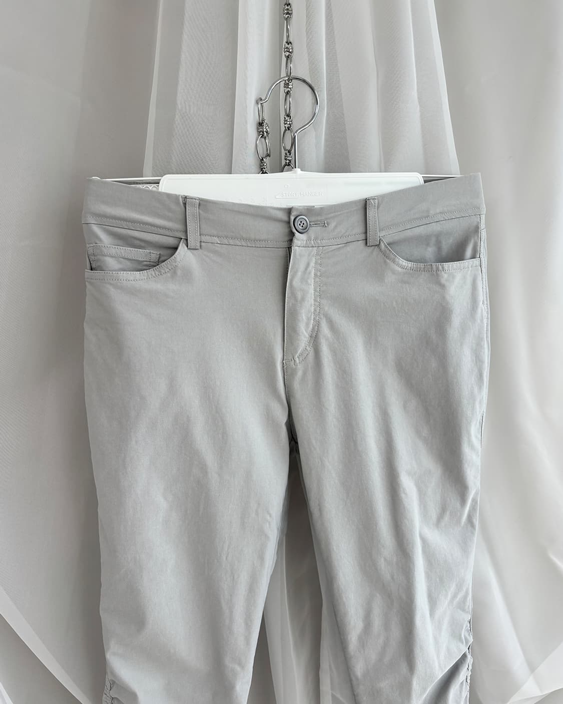 iez gray shirring designed pants 상품이미지6