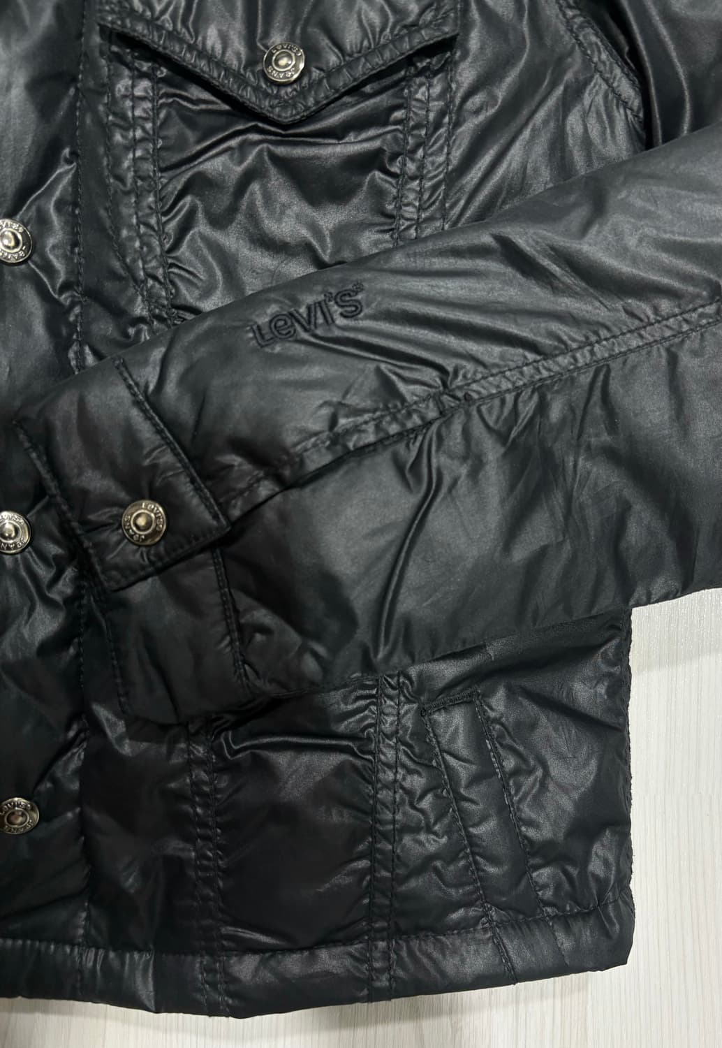리바이스 크롭 패딩셔츠 자켓 상품이미지3