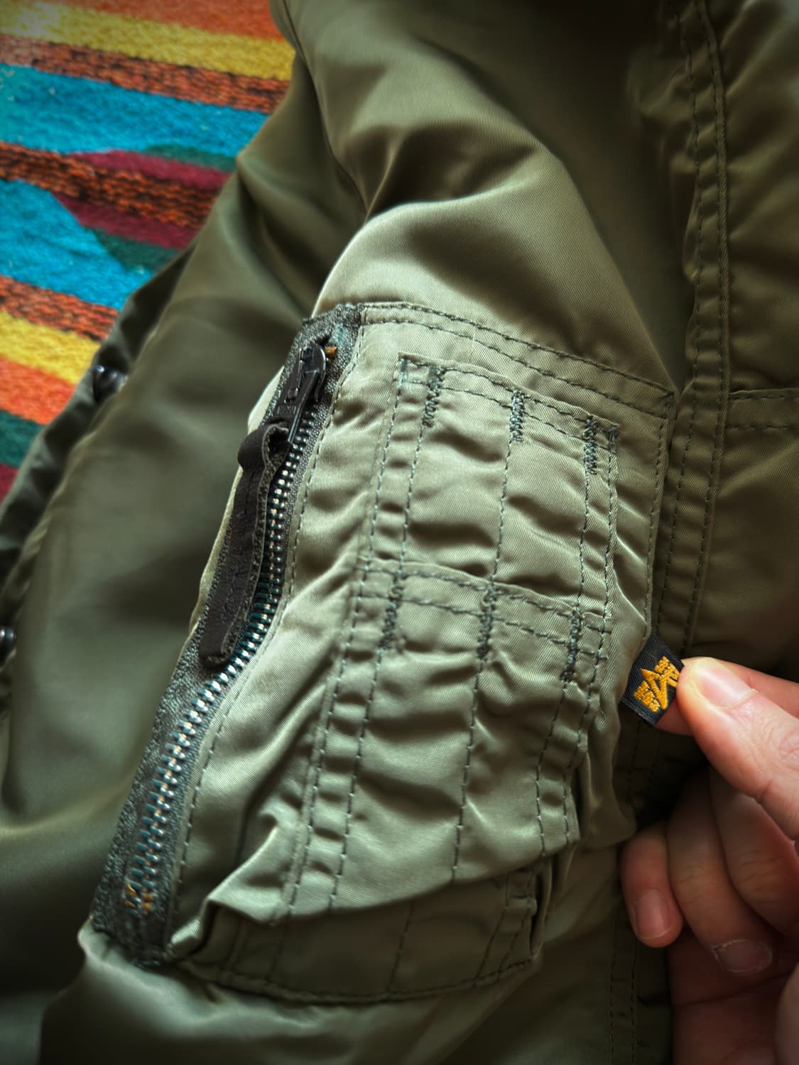 90s USA 알파인더스트리 N-3B  Flight parka 상품이미지5