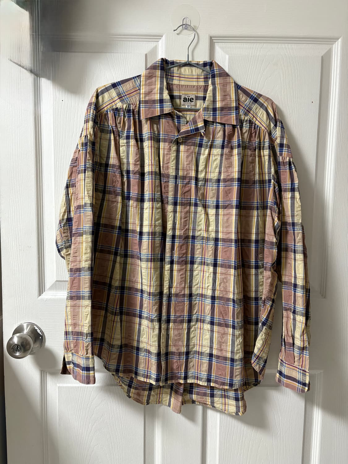 AiE 네펜데스 체크 페인터 셔츠 xs 새상품 상품이미지1