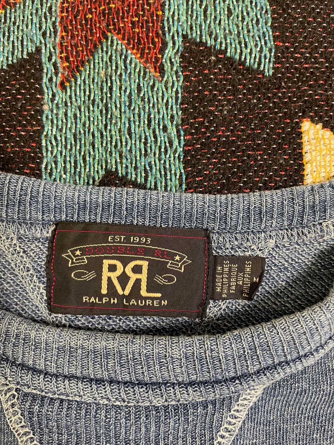 RRL 프렌치테리 인디고 스웻셔츠(M) 상품이미지2
