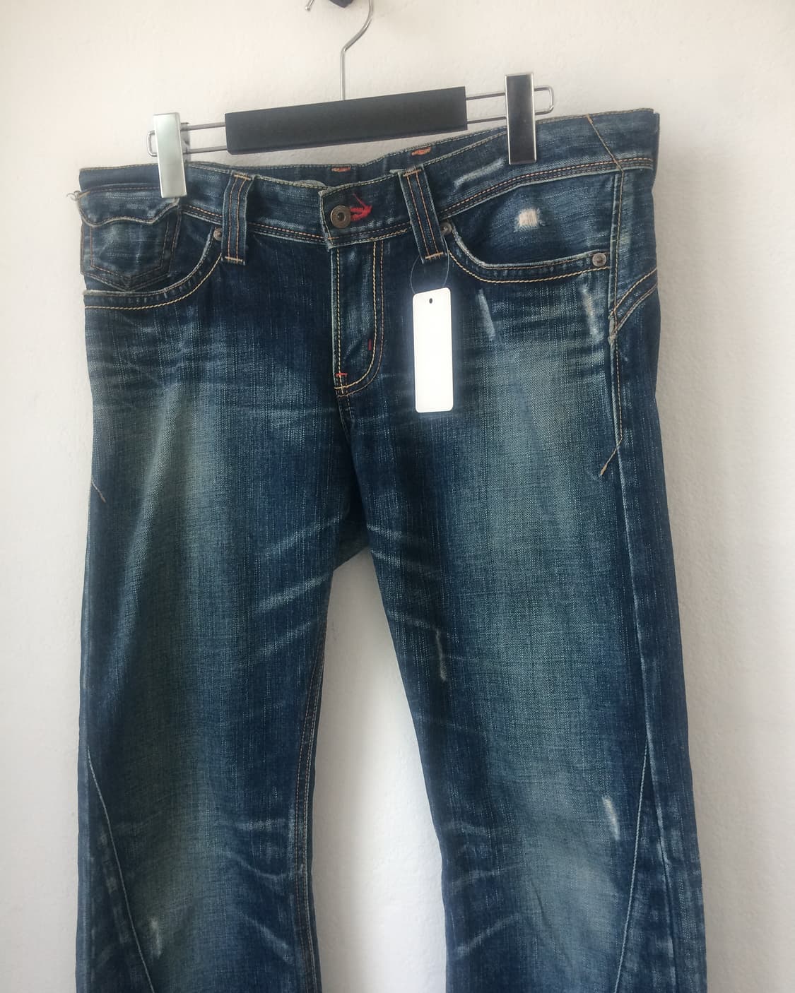 Line detail denim washing pants 상품이미지5