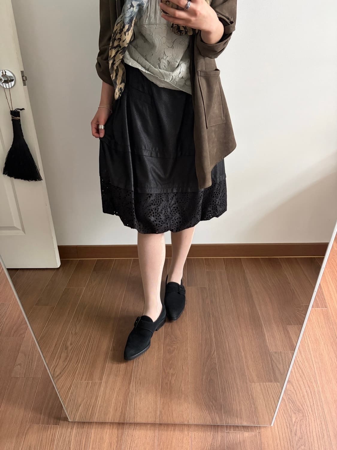 Vintage crack midi skirt 상품이미지3