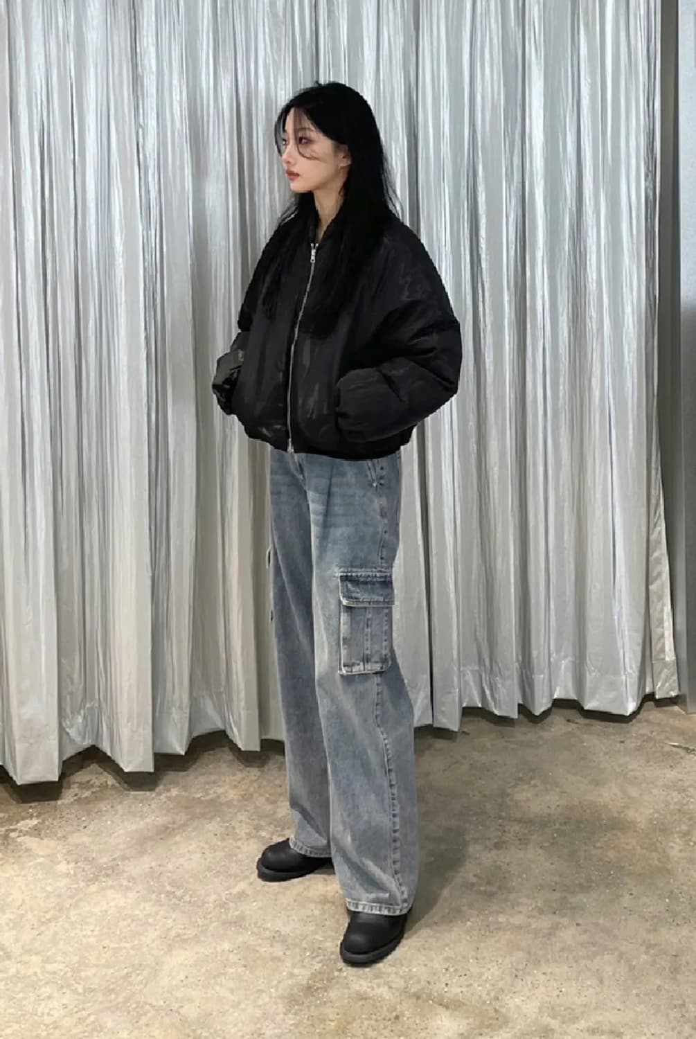 인사일런스 샤이닝 다운 자켓 (black, M) 상품이미지5