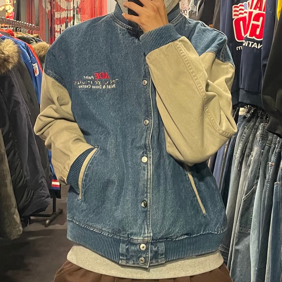 [IM] vtg 데님 바시티자켓 상품이미지3