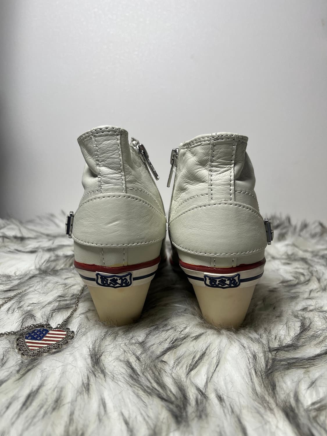 Ash 아쉬 웨지힐 스니커즈 가죽 화이트 상품이미지5