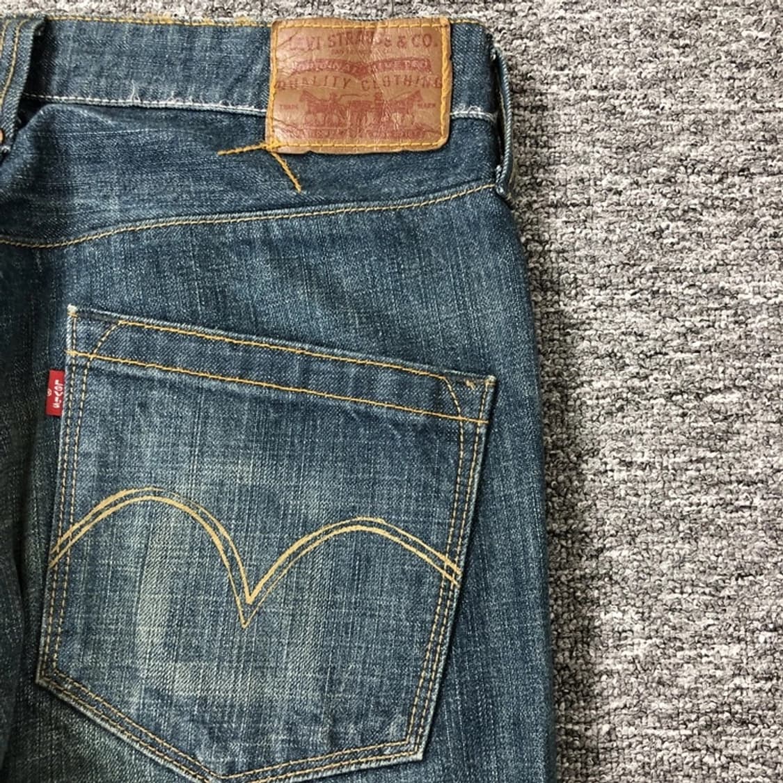 리바이스 정품 커브드 사선 데님팬츠 상품이미지8