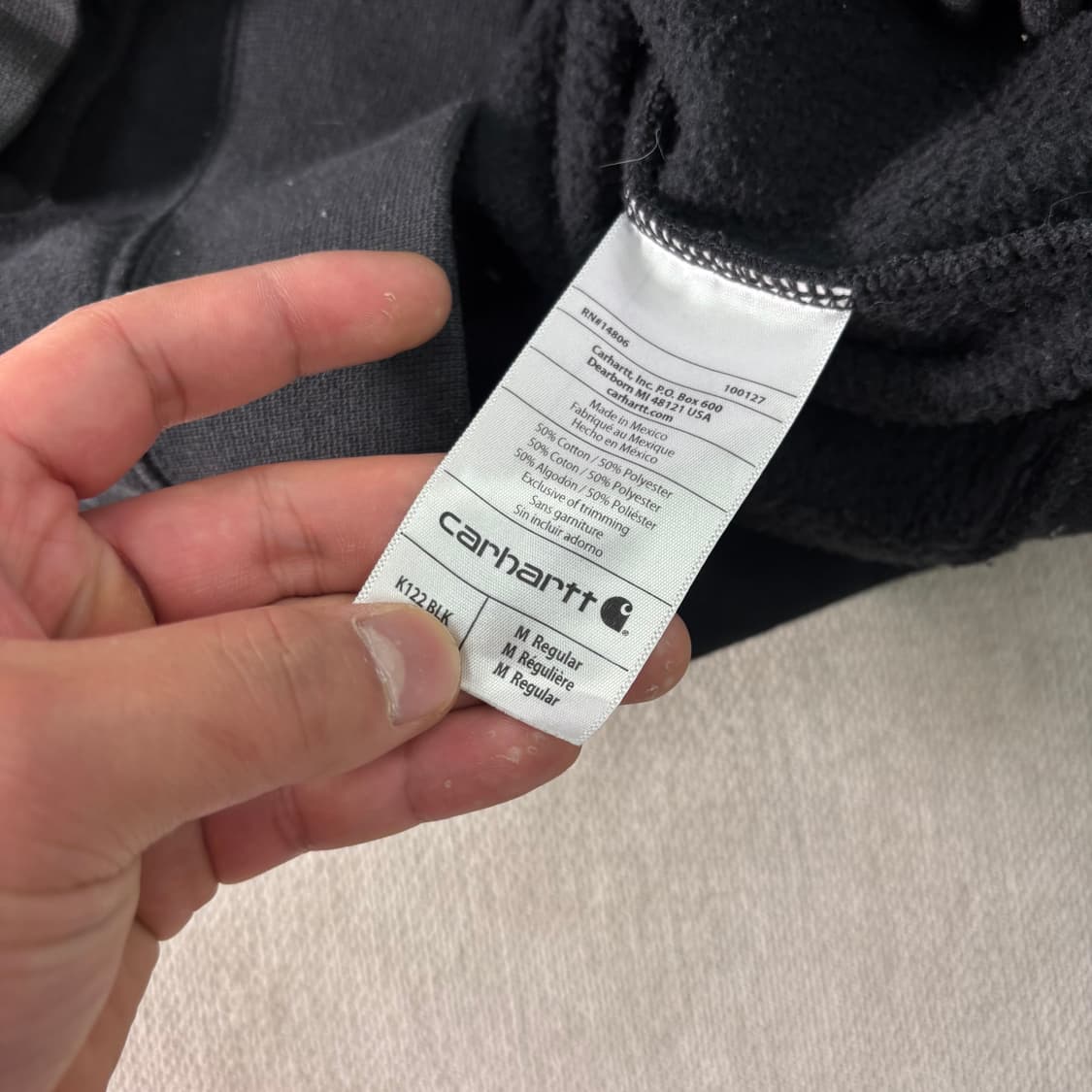 105 칼하트 WIP 챠콜 후드집업 상품이미지4