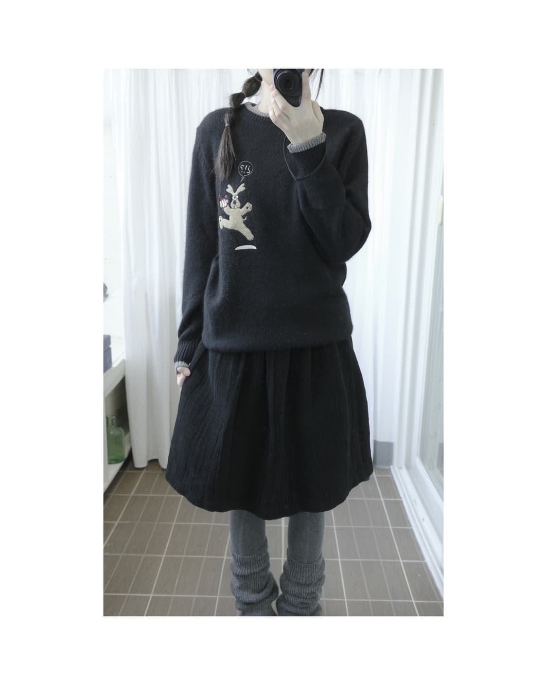  M.u.sports cute dog knit 상품이미지1