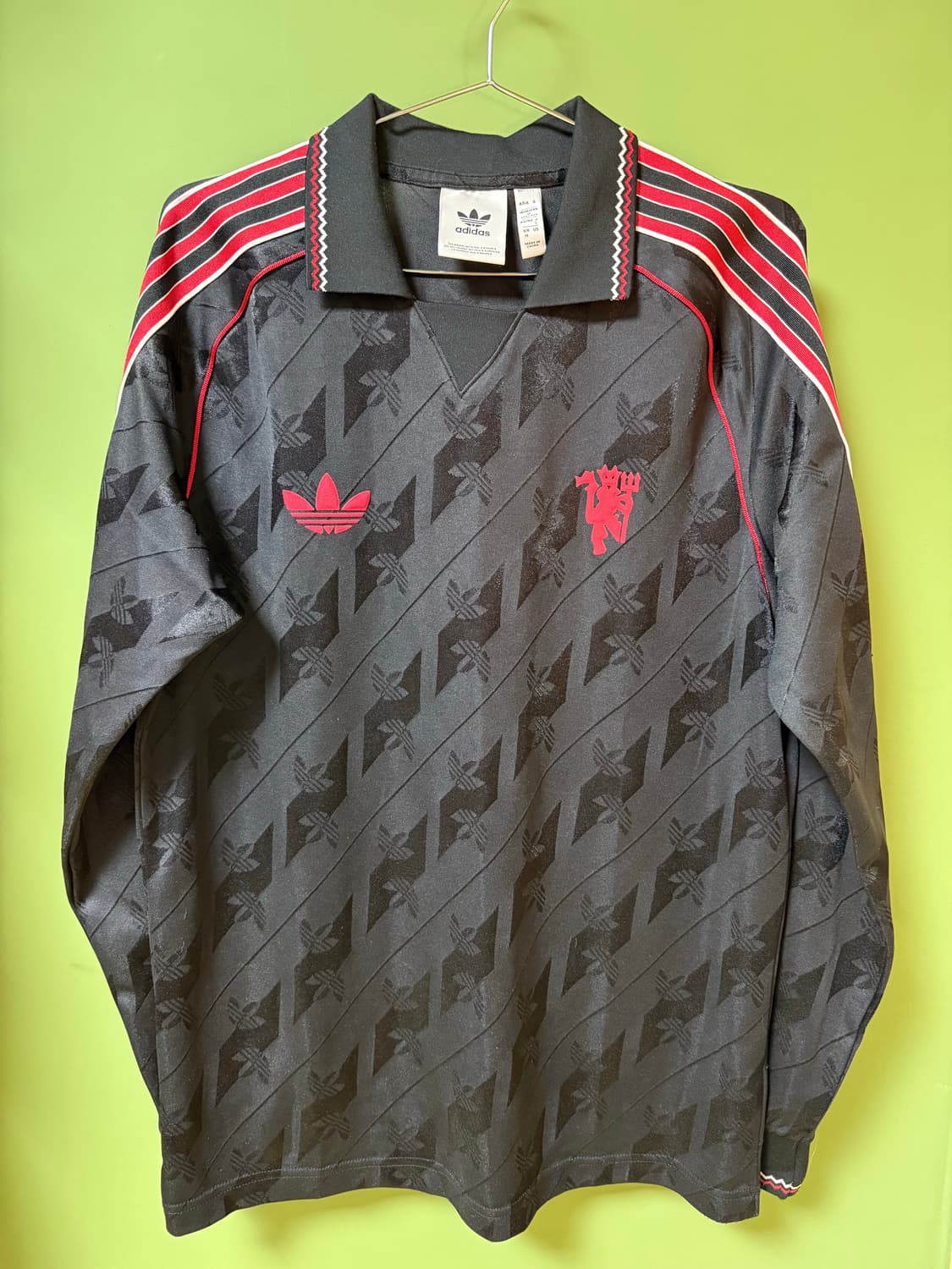 아디다스 맨체스터 유나이티드 레트로 롱슬리브 셔츠 상품이미지1