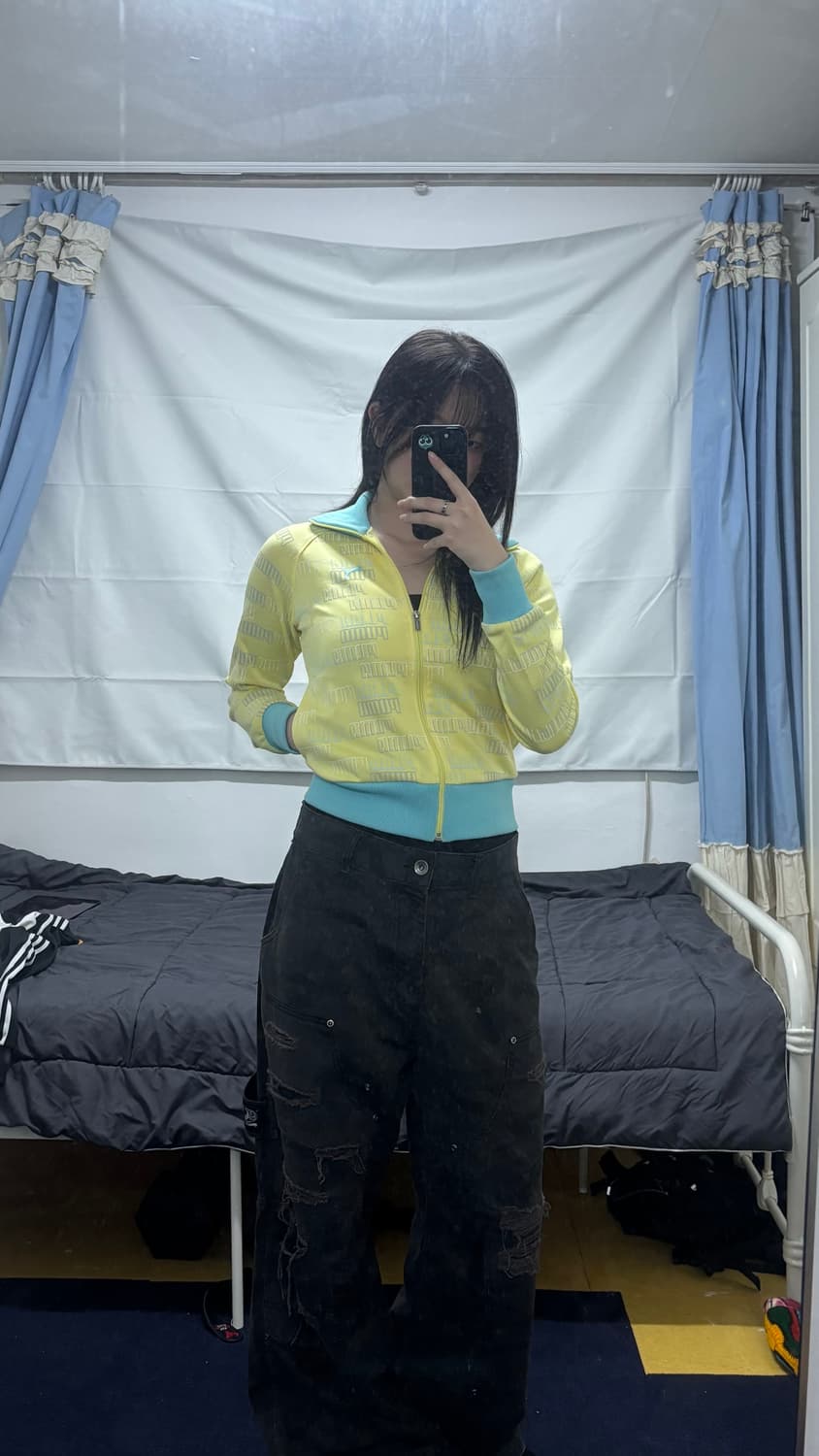 퓨마 배색 레터링 로고 저지 상품이미지3