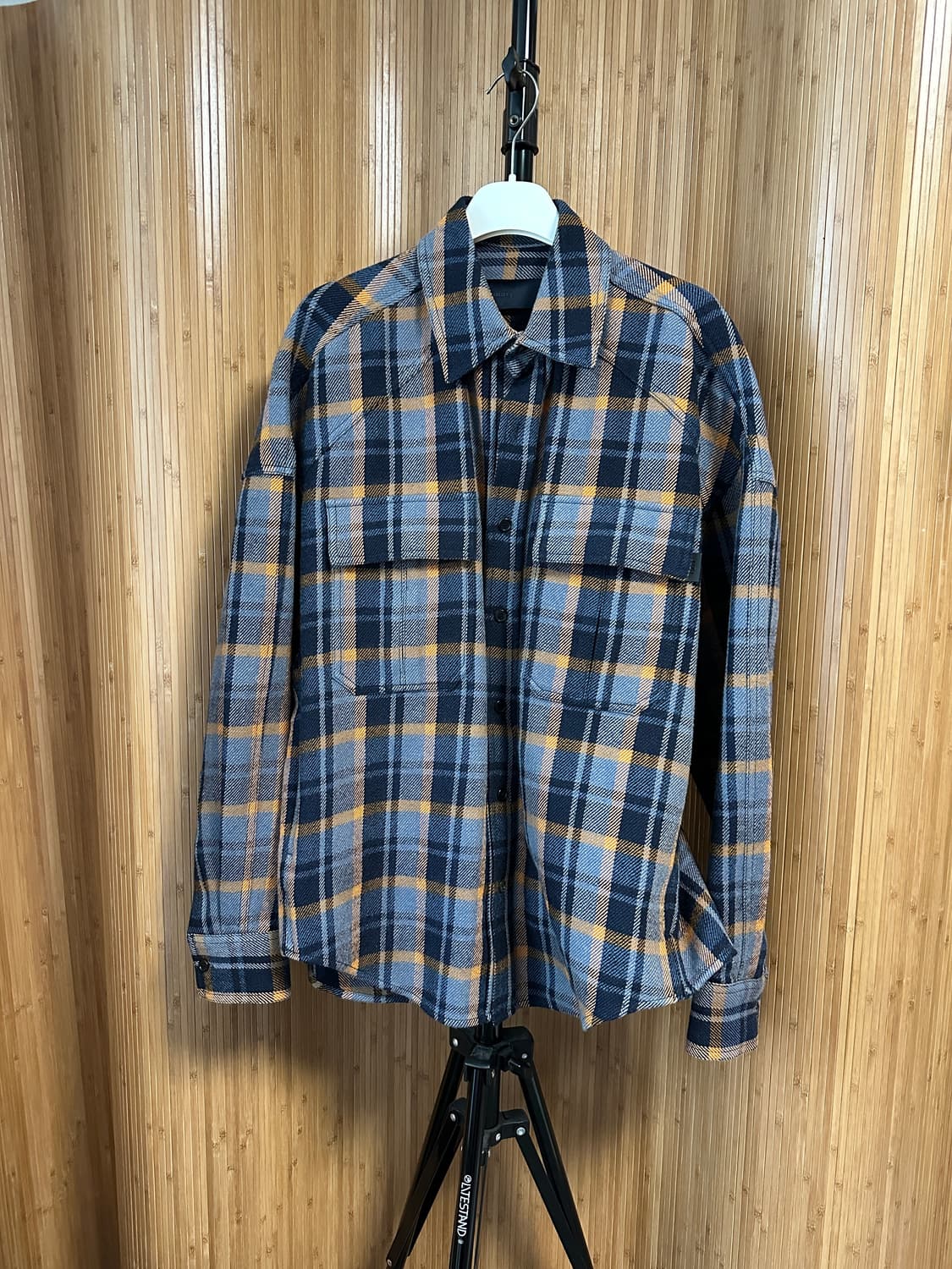 준지 울 블렌디드 체크 셔츠 상품이미지2