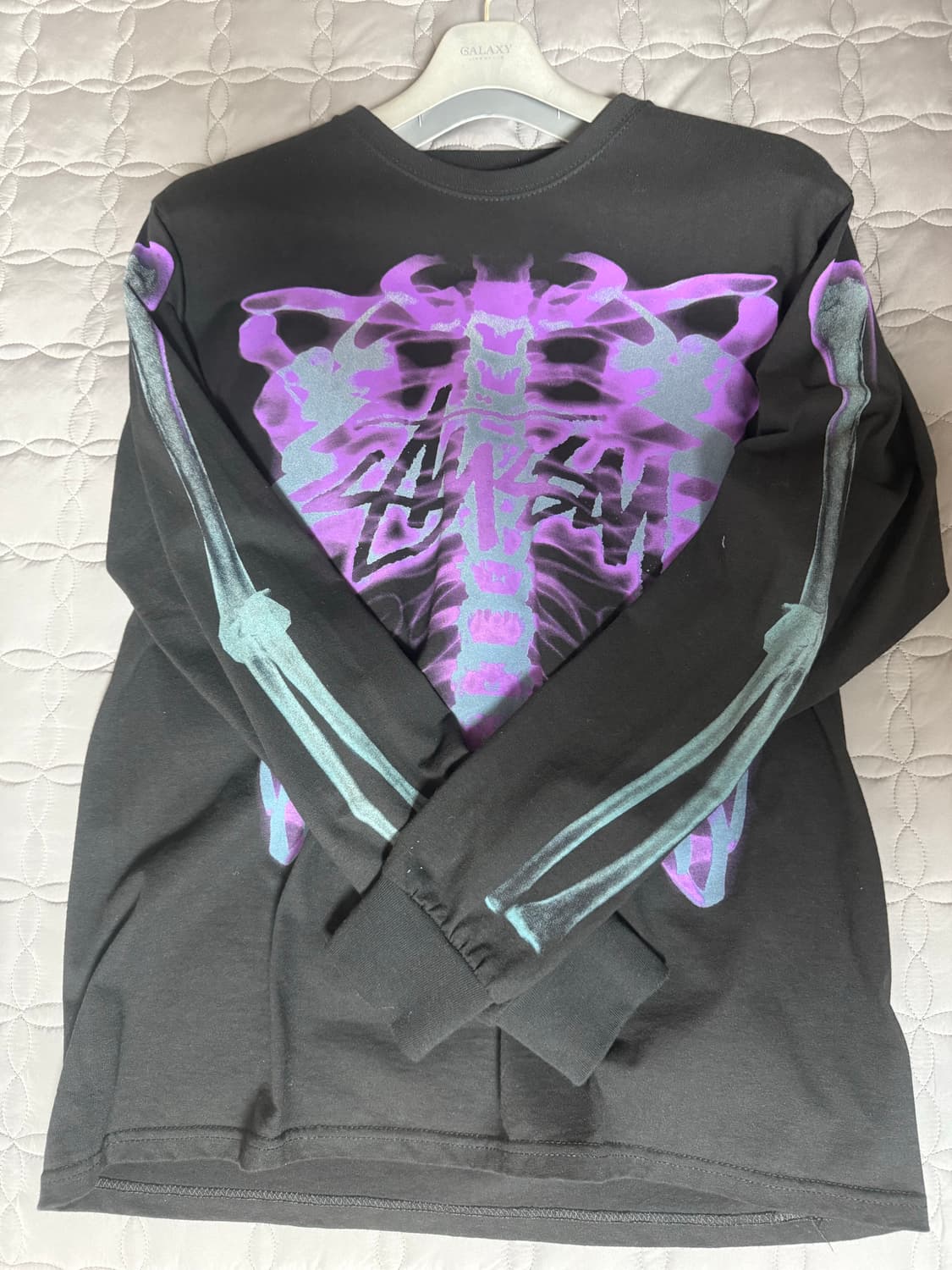 m) 스투시 립 케이지 롱슬리브 티셔츠 블랙 상품이미지2