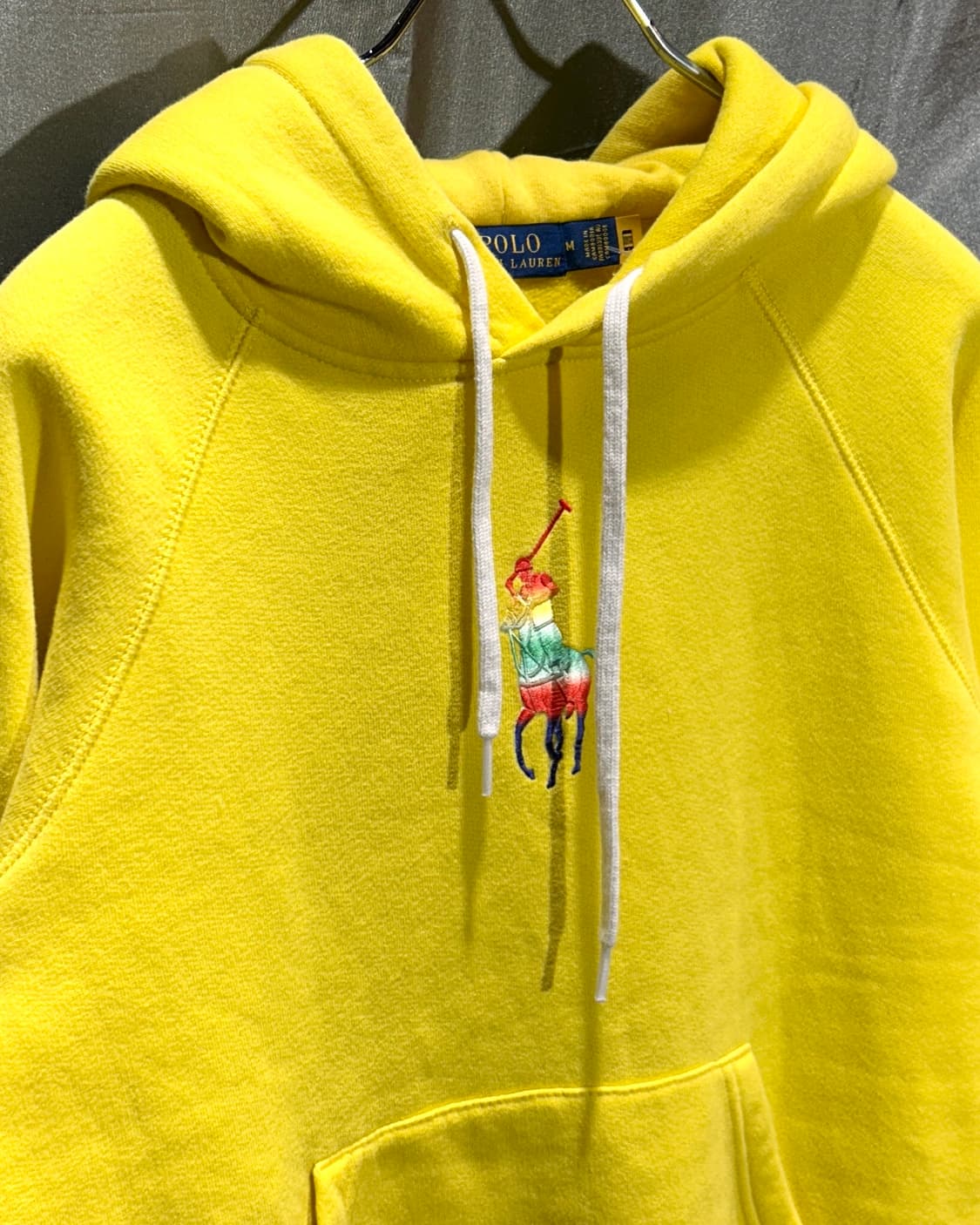 M 폴로랄프로렌 옐로우 컬러 빅포니 후드 상품이미지4