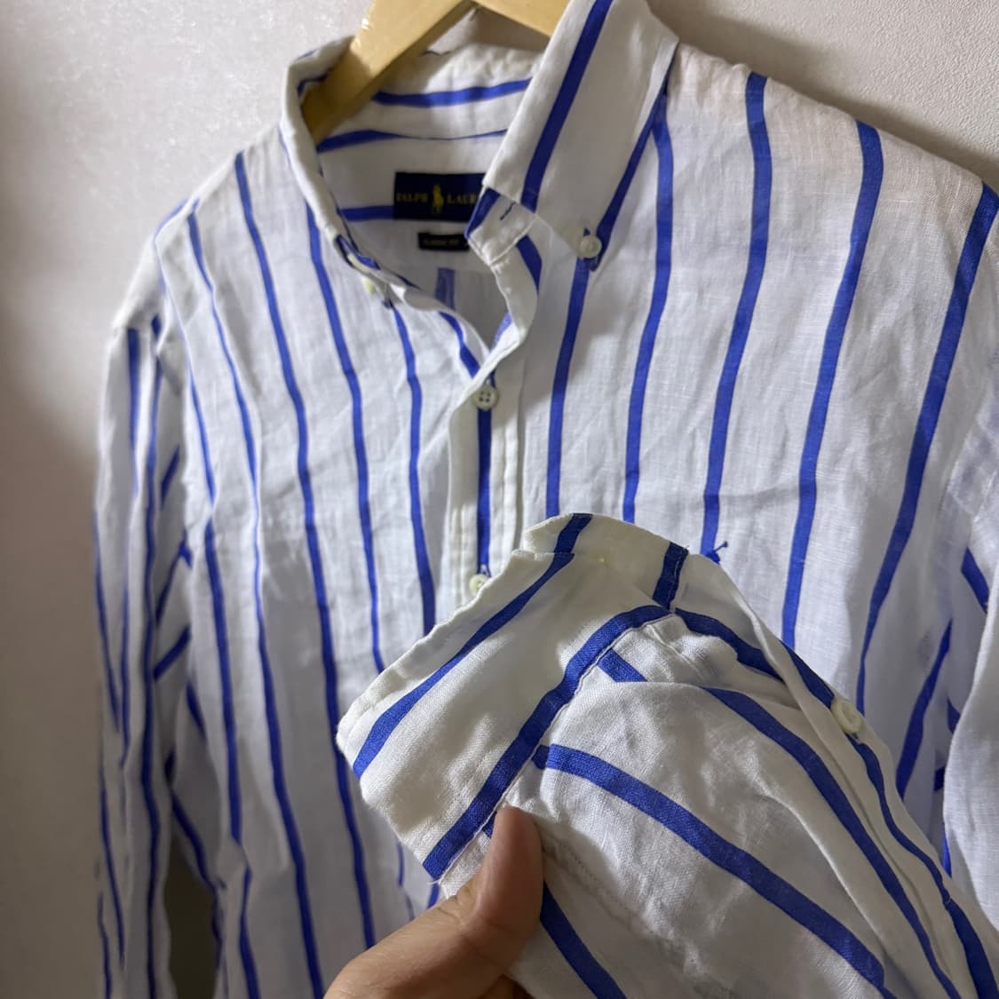 폴로 랄프로렌 린넨 스트라이프 클레식 핏 L (남성 105-110) 상품이미지5