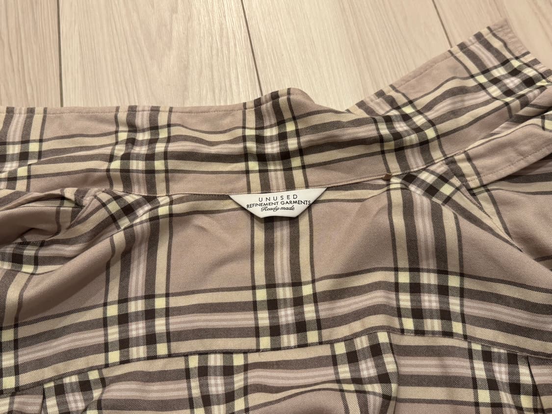 UNUSED Check Rayon Shirt 상품이미지6