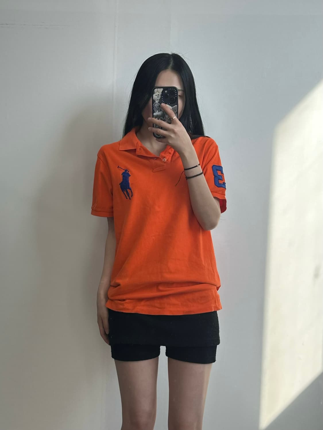 폴로 랄프로렌 빅포니 오렌지 반팔 카라 피케 티셔츠 상품이미지1