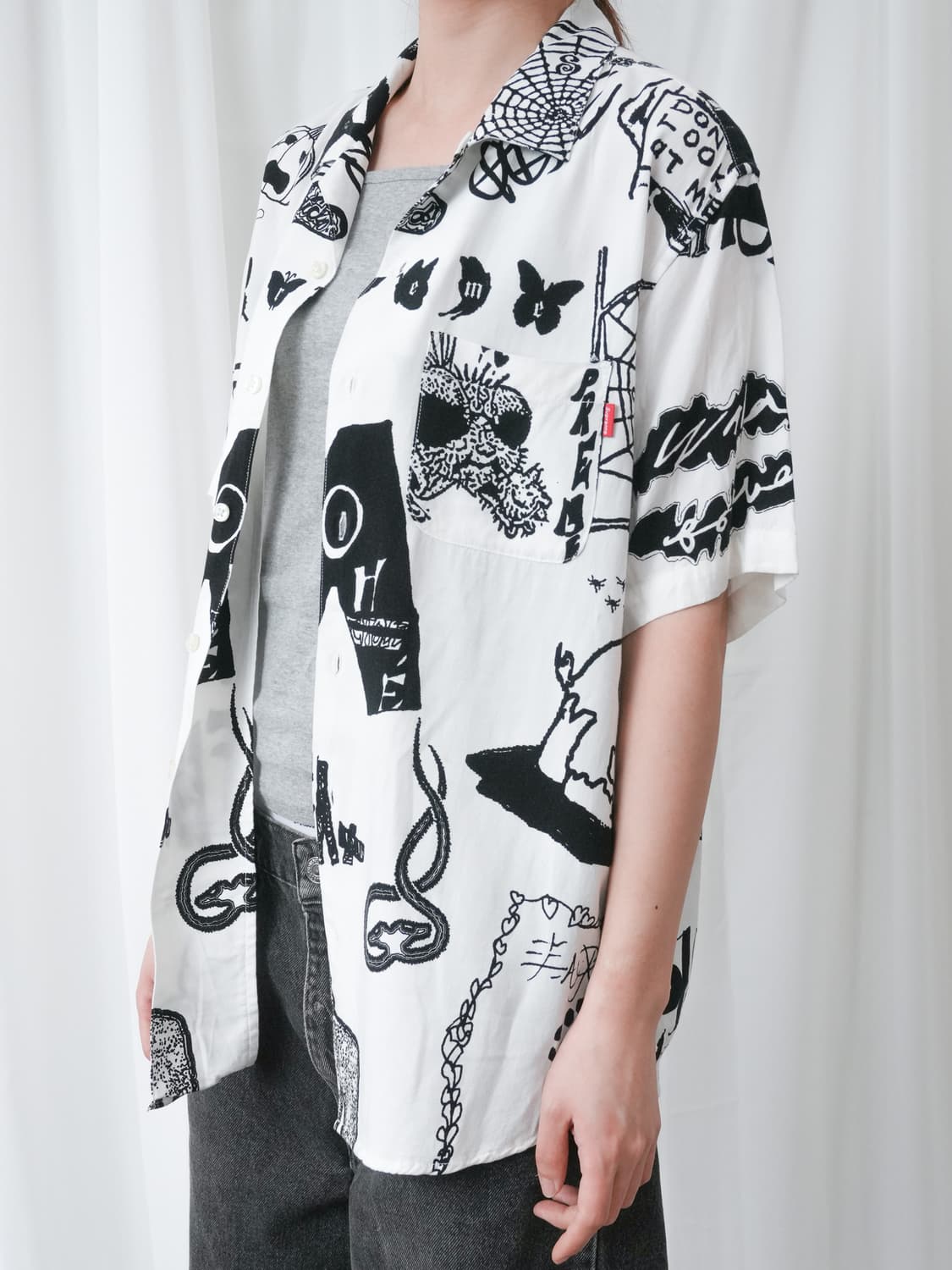Supreme 17SS DREAM RAYON 셔츠 화이트 M 상품이미지7