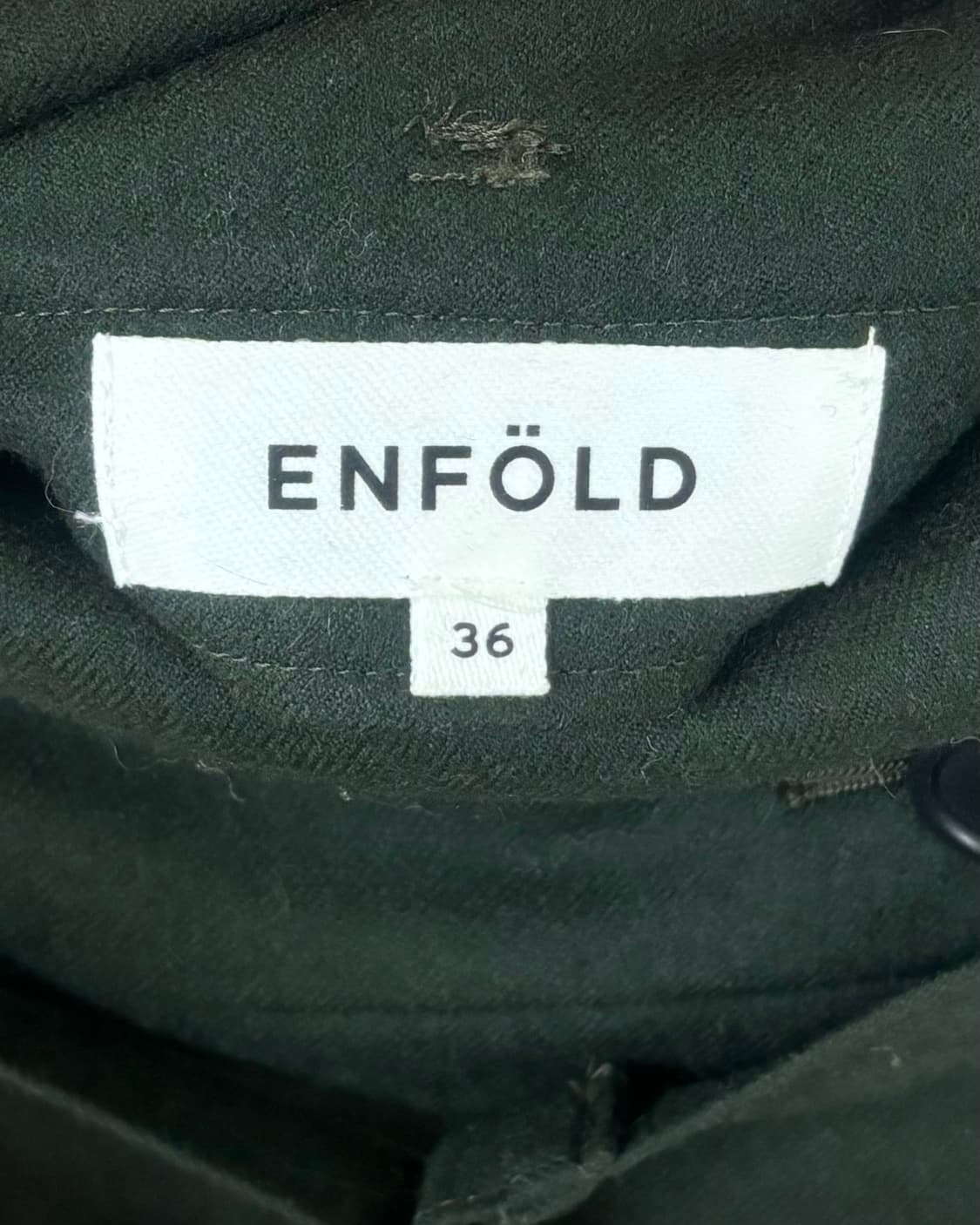 엔폴드 벨티드 와이드 딥 그린 슬랙스 상품이미지7