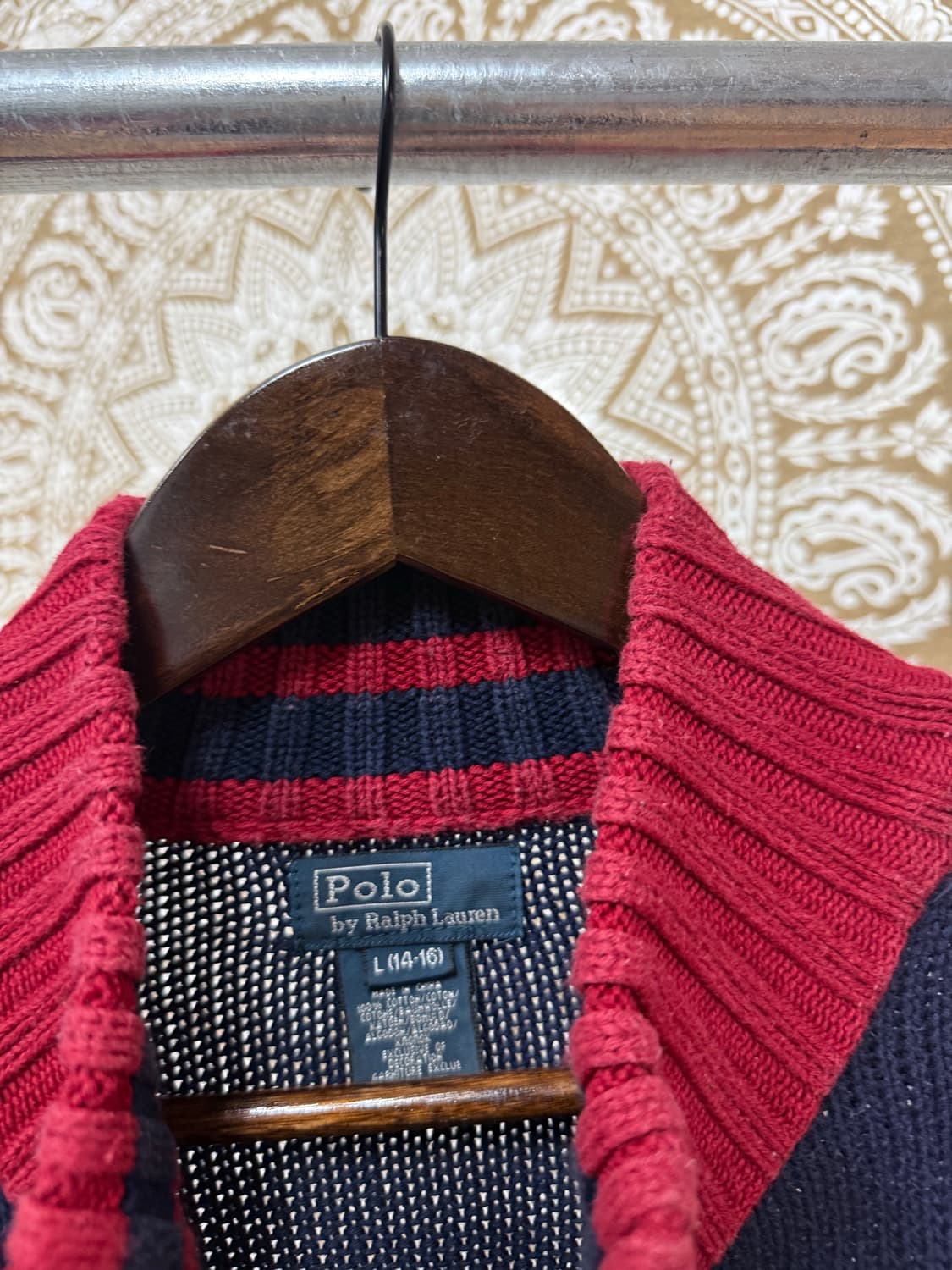 폴로 랄프로렌 빅포니 반집업 니트  상품이미지4