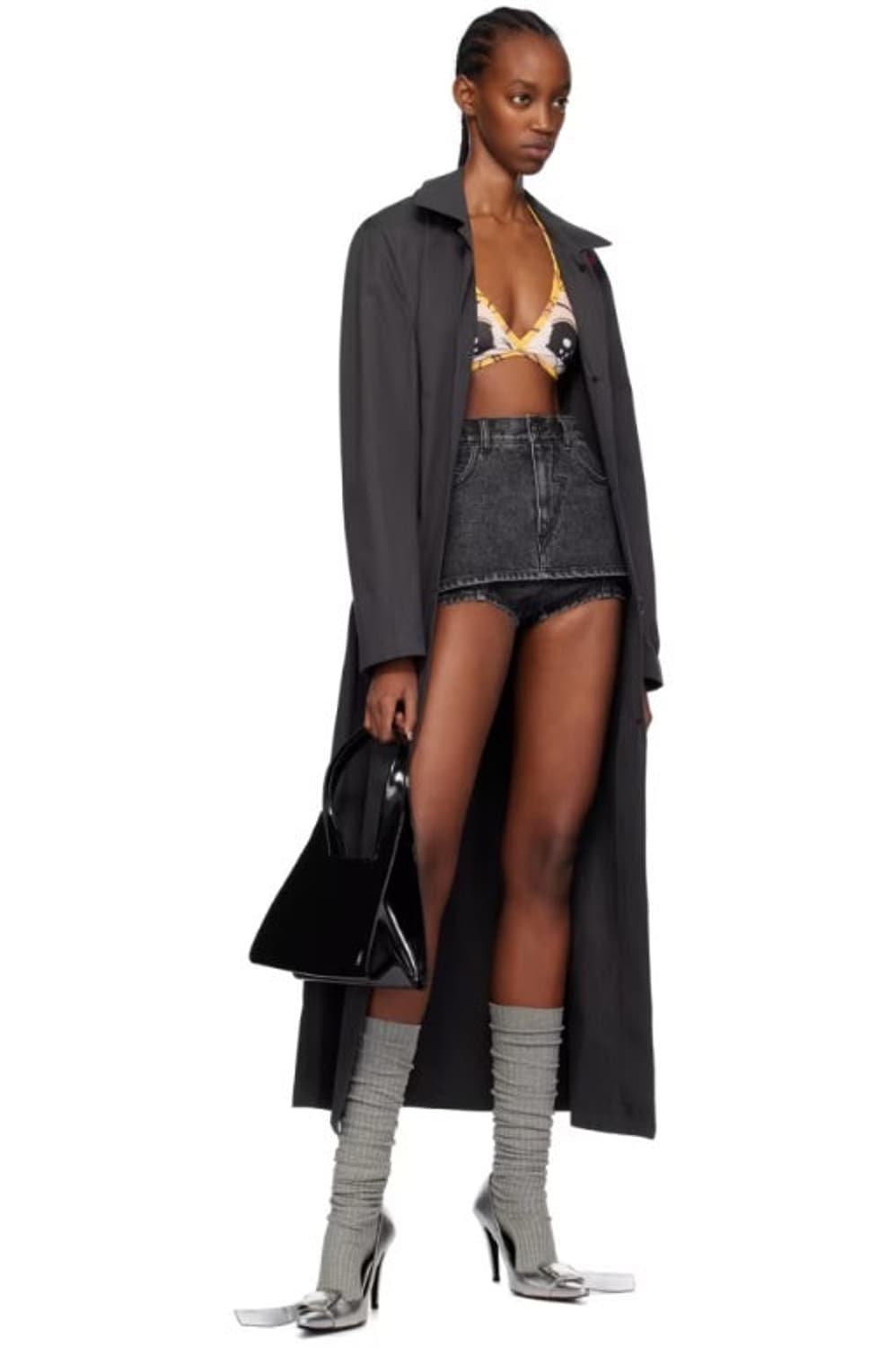 PUSH BUTTON 마이크로 데님 쇼츠 스커트 26 상품이미지4