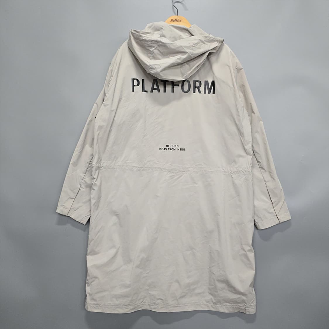 새제품)에이치커넥트 후드 롱 바람막이 코트 105 상품이미지3