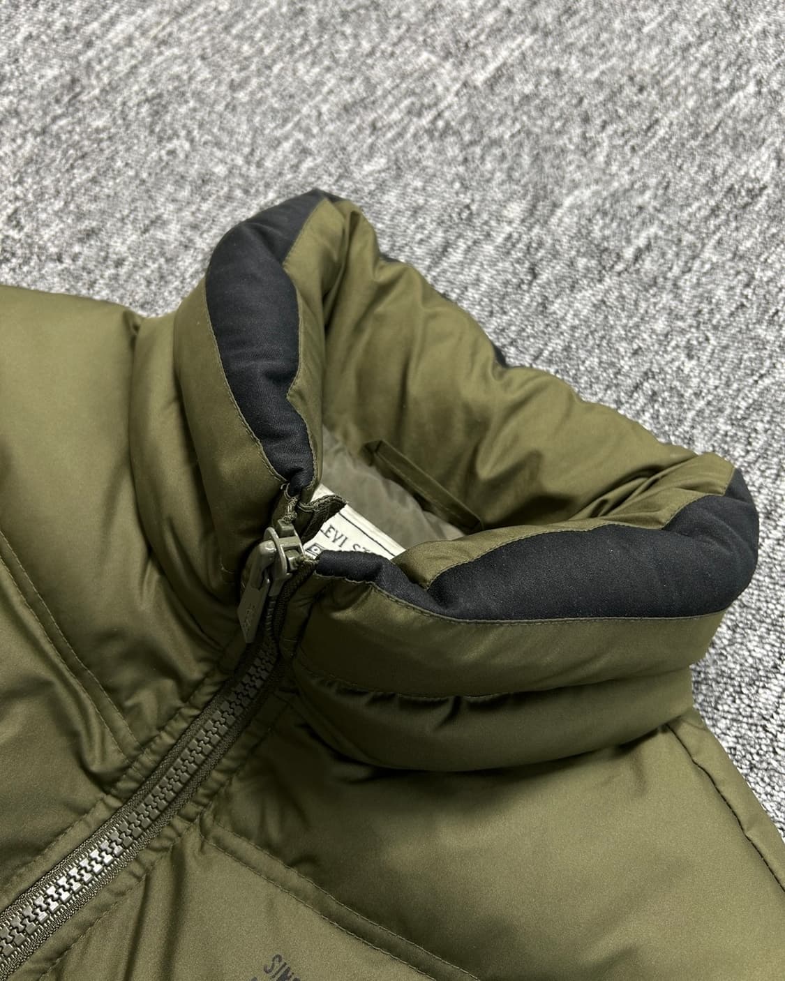 리바이스 빈티지 카키 숏패딩 M 상품이미지7