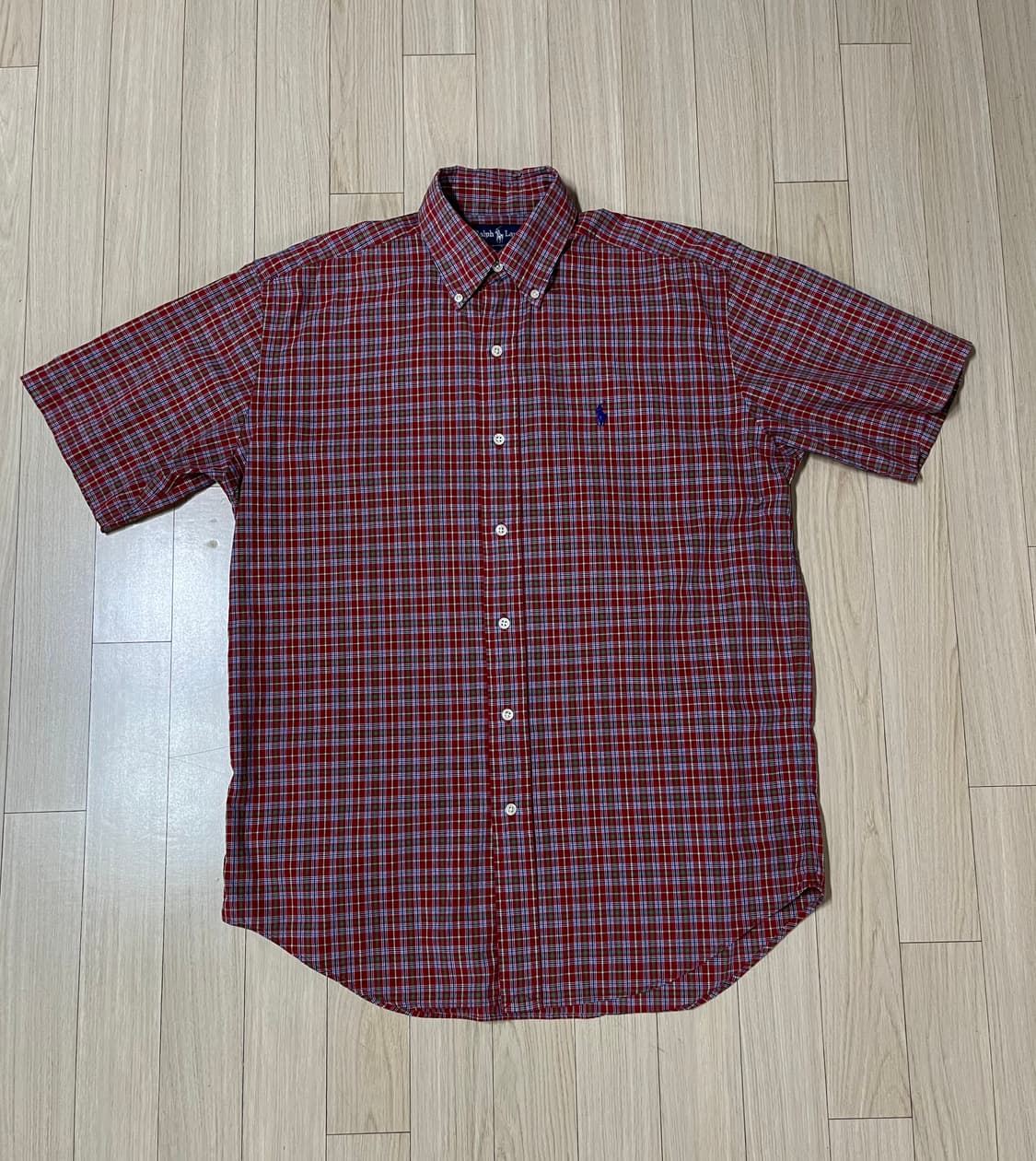 폴로 체크 셔츠 반팔 상품이미지1