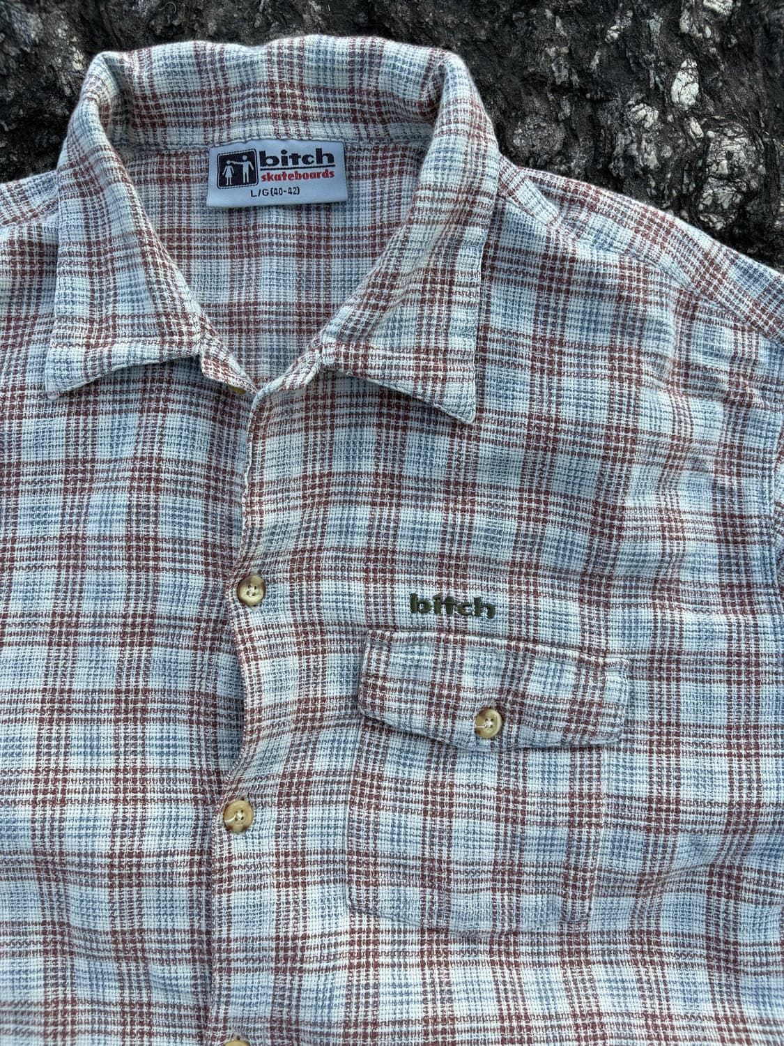 90s Bitch Skateboards Checkered Shirts 상품이미지4