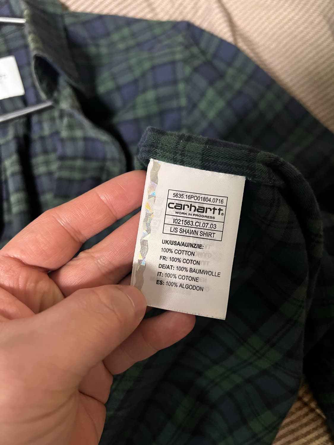 칼하트 carhartt 셔츠 5장 일괄 판매 상품이미지6