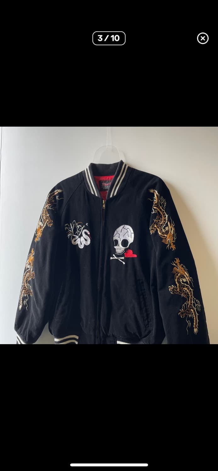 90s 슛온 벨벳 수베니어 자켓 상품이미지5