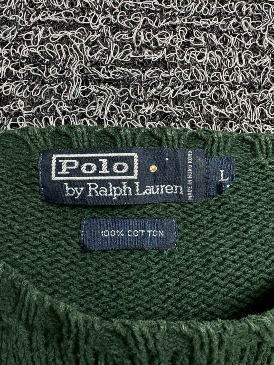 00s 폴로 랄프로렌 아카이브 딥그린 헤비코튼 니트 2321 상품이미지3