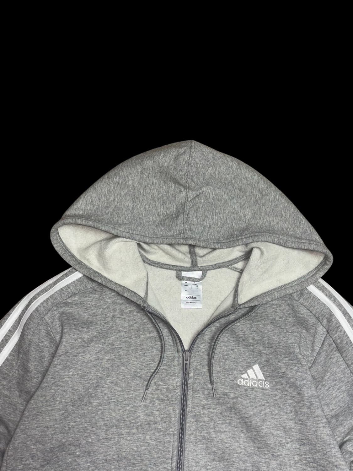 아디다스 그레이 후드 집업 상품이미지6
