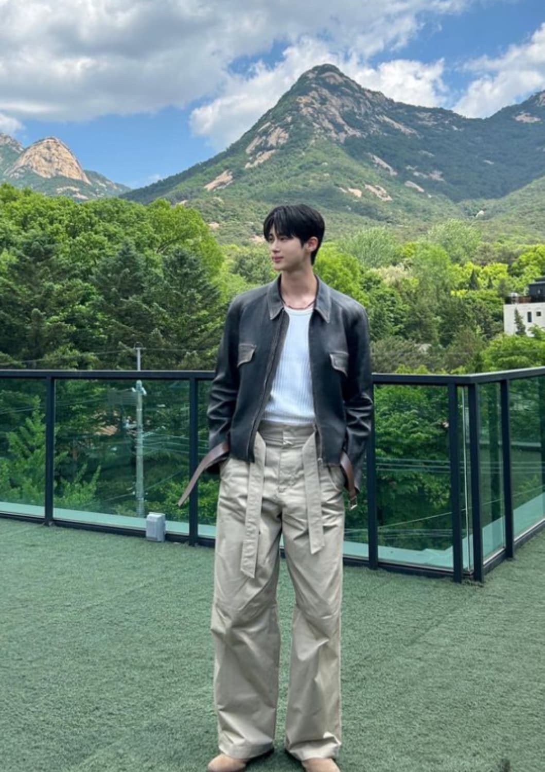 [L]렉토 24SS 그레이지 코튼 워커팬츠 세피아그레이 상품이미지2