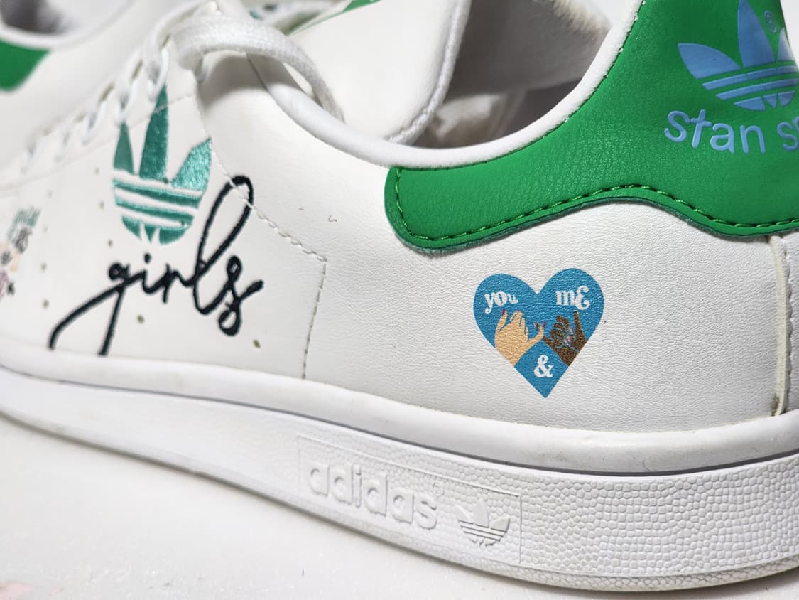 아디다스 스탠 스미스 커스텀 화이트/그린 235 사이즈 상품이미지2