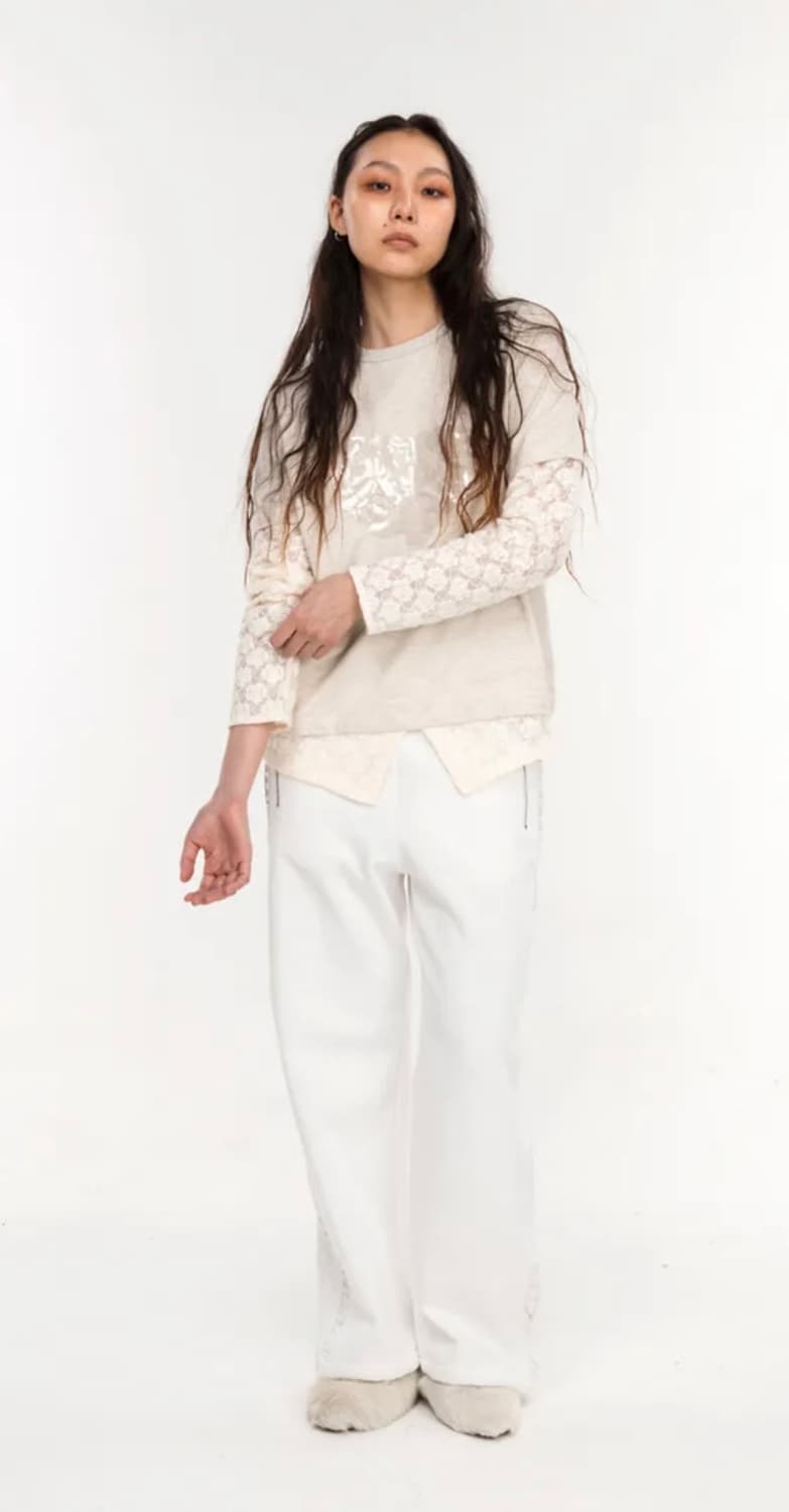 [새상품] 김미더영 G_HEM KNIT T_SHIRT / OATMEAL 상품이미지2