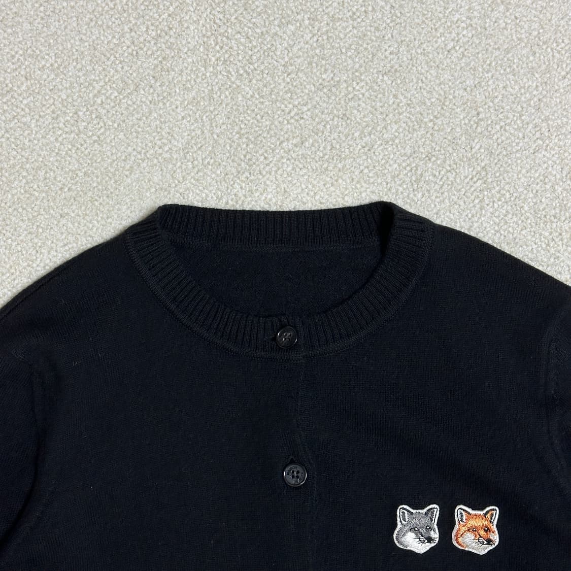 메종키츠네 여성 더블 폭스 헤드 패치 가디건 상품이미지5