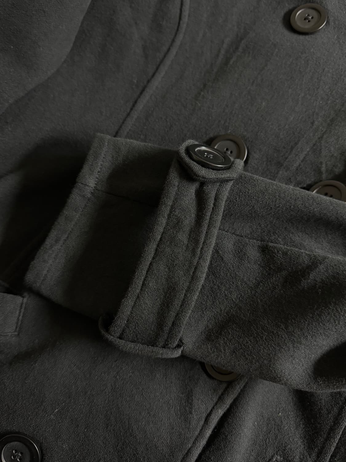 할리데이비슨 투버튼 하이넥 코트 상품이미지2