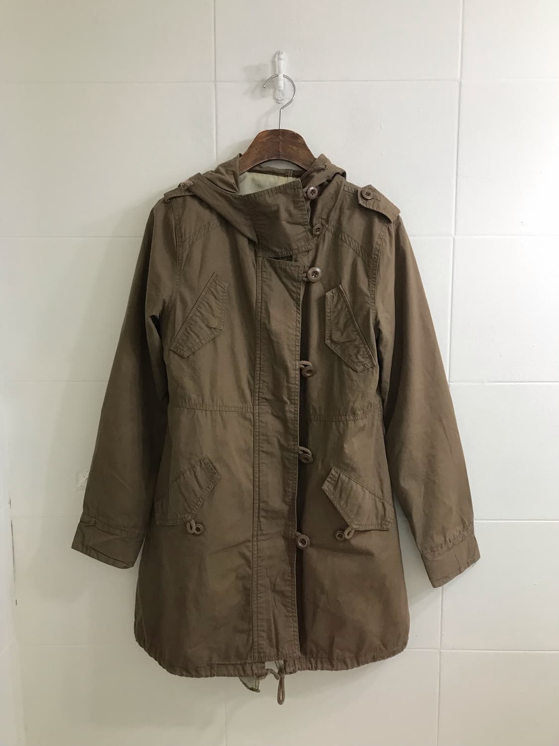 패치워크 체크 너드 하구미 야상 코디세트 상품이미지4